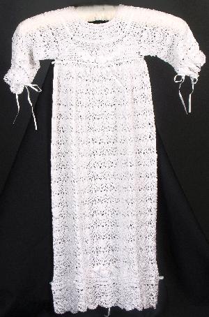 RAYON CHRISTENING GOWN IN OUR SHORTER LENGTH.  