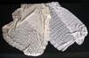 WHITE OR IVORY RAYON BLANKET THAT MATCHES THE CHRISTENING GOWN. ALSO CAN BE USED AS A SHAWL OR TABLE TOPPER.