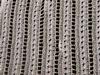 WHITE AND IVORY TWO TONE BLANKET.