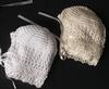 RAYON HAT EMBELLISHED WITH TINY SEED PEARLS.  AVAILABLE IN WHITE OR IVORY.   