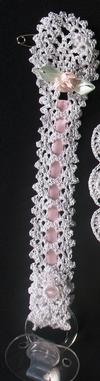 WHITE OR IVORY RAYON WITH DIFFERENT COLOR ROSE BUDS.  WHITE/PINK, WHITE, IVORY, IVORY/PINK.   